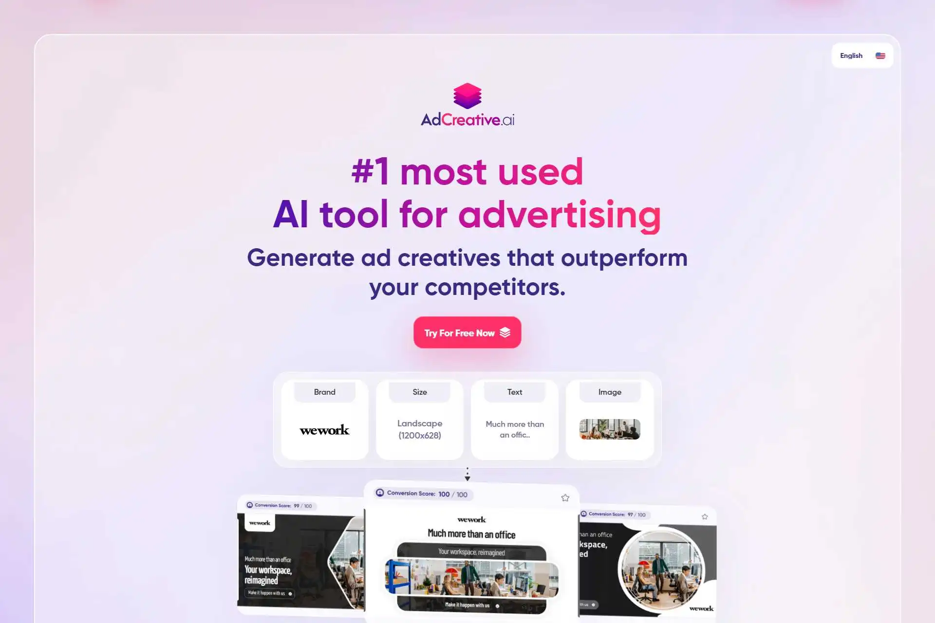 AdCreative - Generate ad creatives that exceed the competitors.